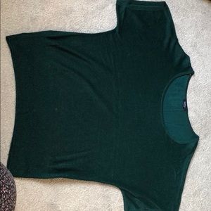 Short sleeve green sweater. Great for Christmas!!